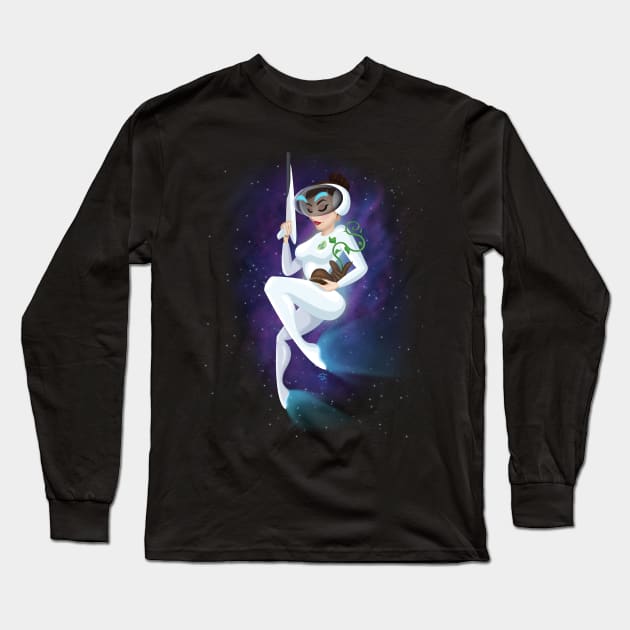 Eve Long Sleeve T-Shirt by Cartarsauce Threads 